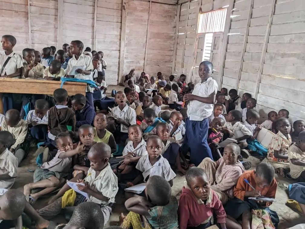 Élèves en classe en République Démocratique du Congo