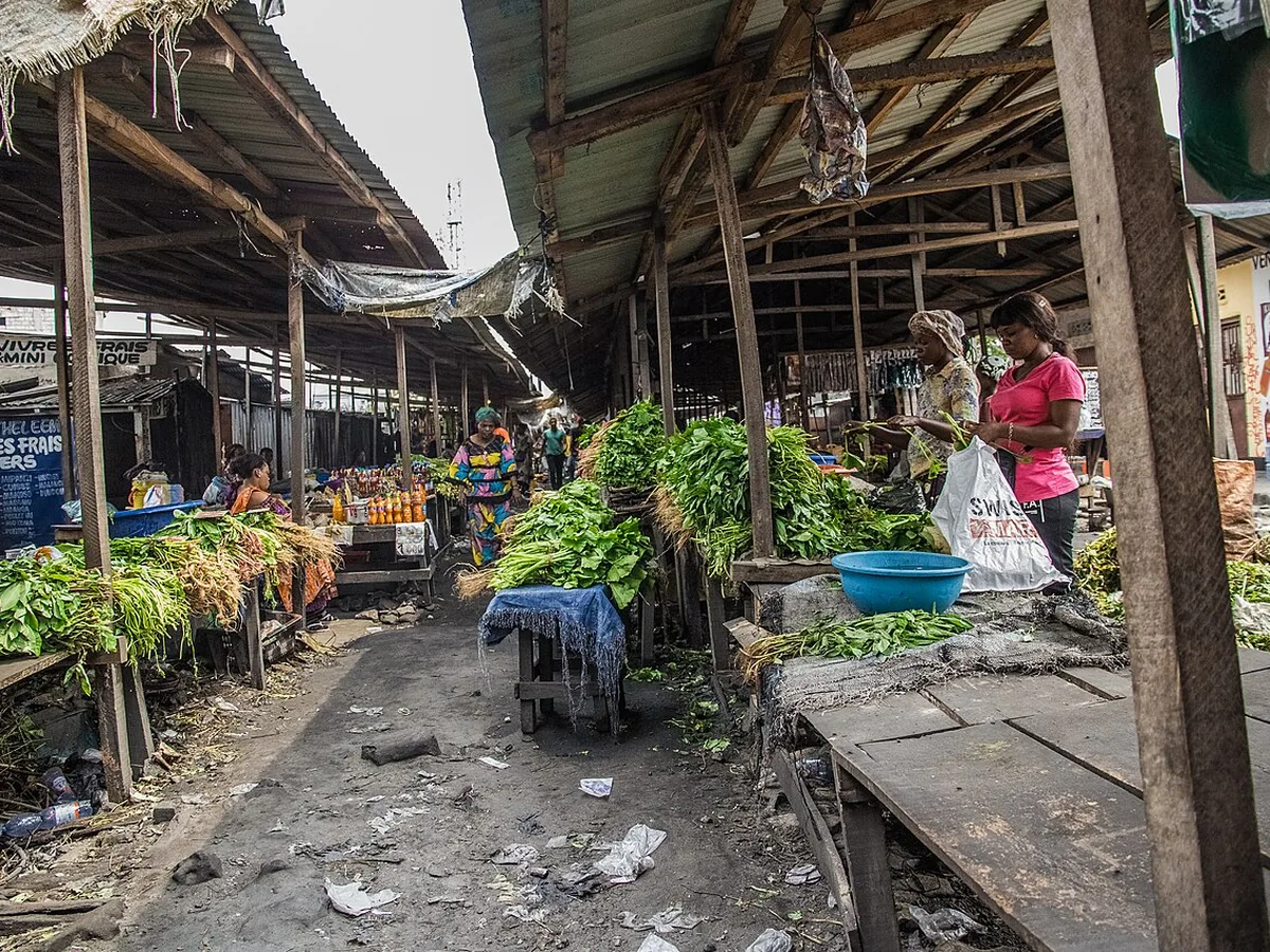 Marché local à Kinshasa, République Démocratique du Congo